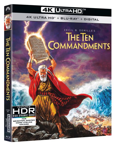 the ten commandments 4k blu-ray